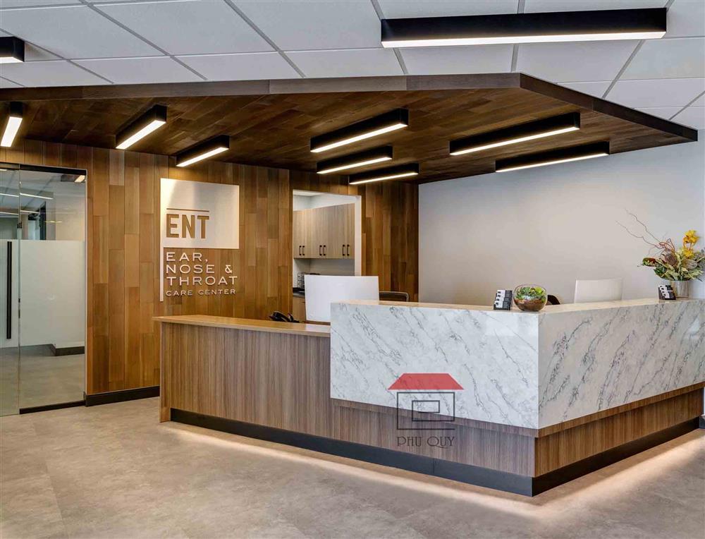 Backdrop khu lễ tân