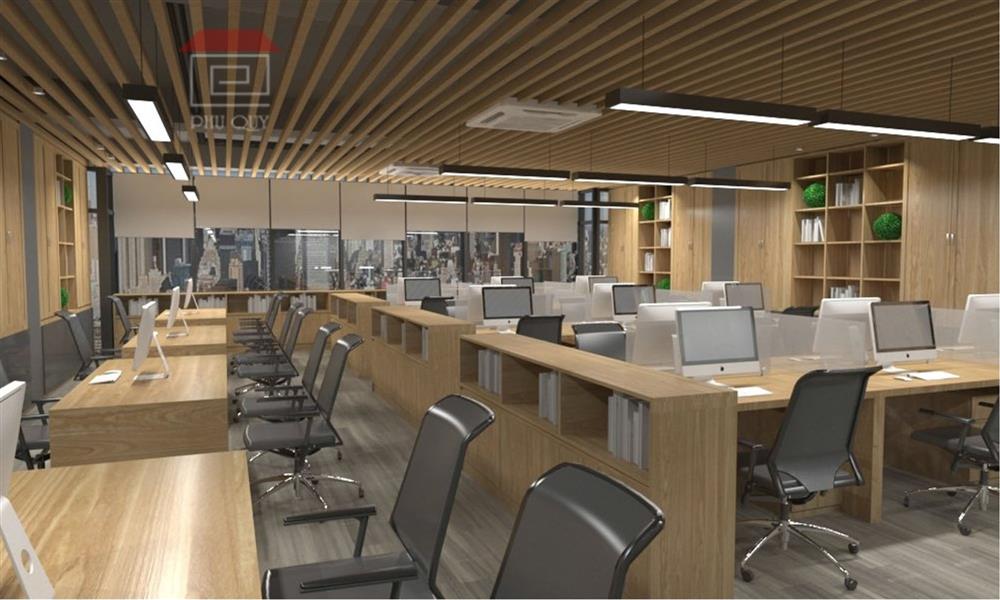 Văn phòng do Nội Thất Phú Quý thiết kế và thi công